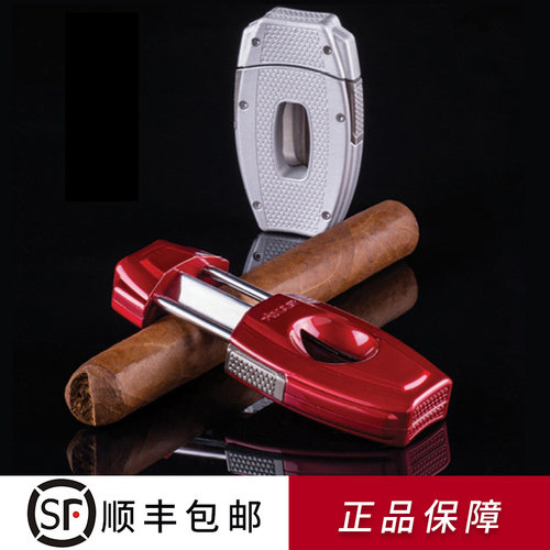 美国西卡V切口雪茄剪不锈钢材质