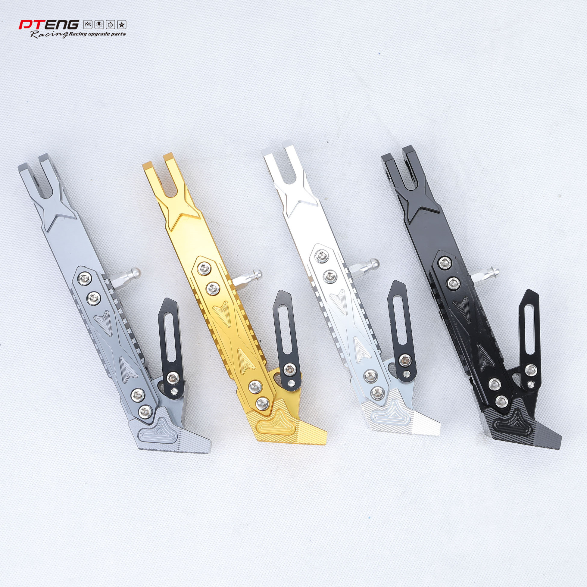 PTENG侧边撑脚架铝合金加厚可调图片