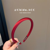 高级感缎面发箍春夏百搭外出发卡头饰网红2024年新款 细款 洗脸头箍