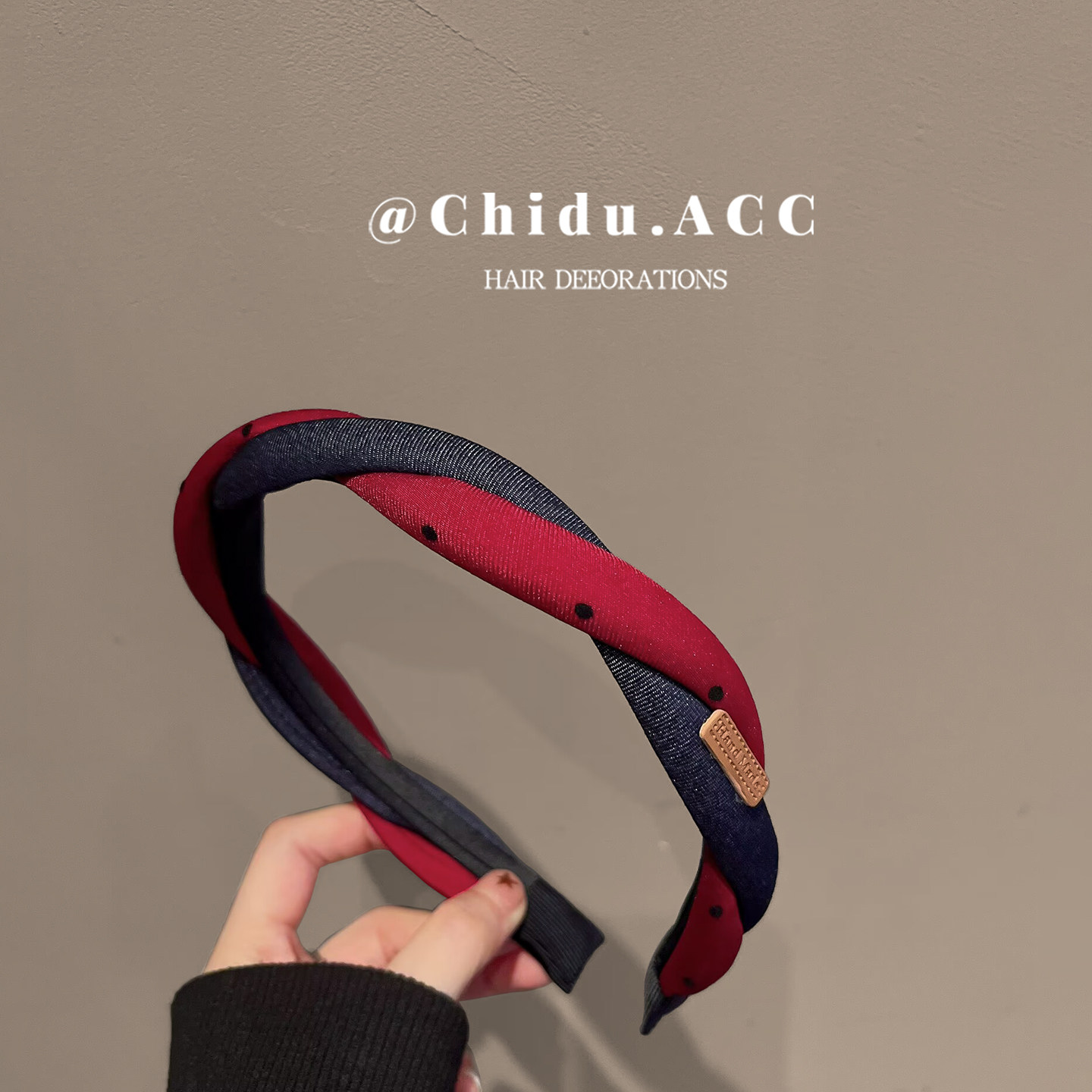 韩版新款复古编织发箍女高级感港风头箍洋气链条新年红高颅顶发卡,饰品/流行首饰/时尚饰品新,发饰,淘宝优惠券,粉丝福利购,淘宝优惠卷