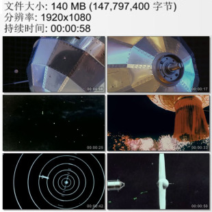 东方红一号卫星自太空传回地球 中国人造卫星 航天历史影视频素材