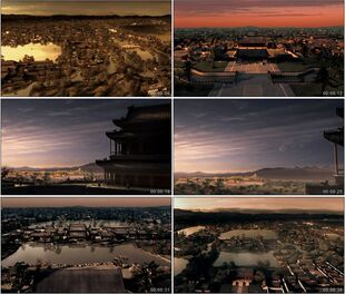 三维建筑动画圆明园清代古建筑高清视频素材