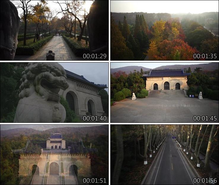 南京中山陵玄武湖总统府新街口花城市风光文化人文高清视频素材