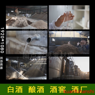 酒窖酒厂手工酿酒 检测 实验 香槟酒 白酒宣传片齐全实拍视频素材