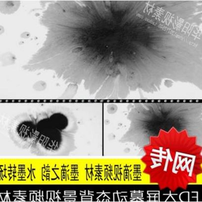 墨滴视频素材 墨滴之韵 水墨转场 高清动态素材