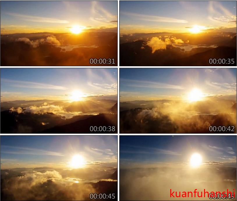 高清实拍视频素材 斯里兰卡--亚当峰 之美丽的日出  延时摄影