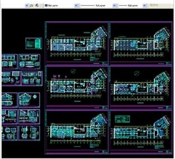 经典中式餐厅 CAD平面立面布置施工图 参考素材设计资料！C1238
