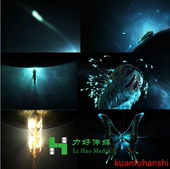 2016神秘梦幻空间化蝶破茧成蝶视频素材