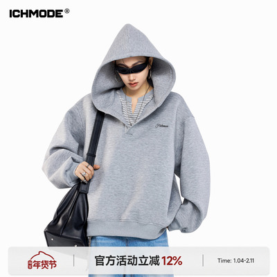 美式休闲连帽卫衣女春季新款