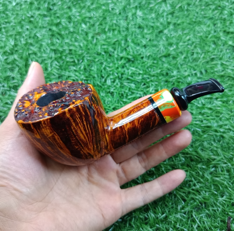 丹麦PederJeppesen彼得吉普森超大石楠木手工GR6烟斗光面9MM烟道