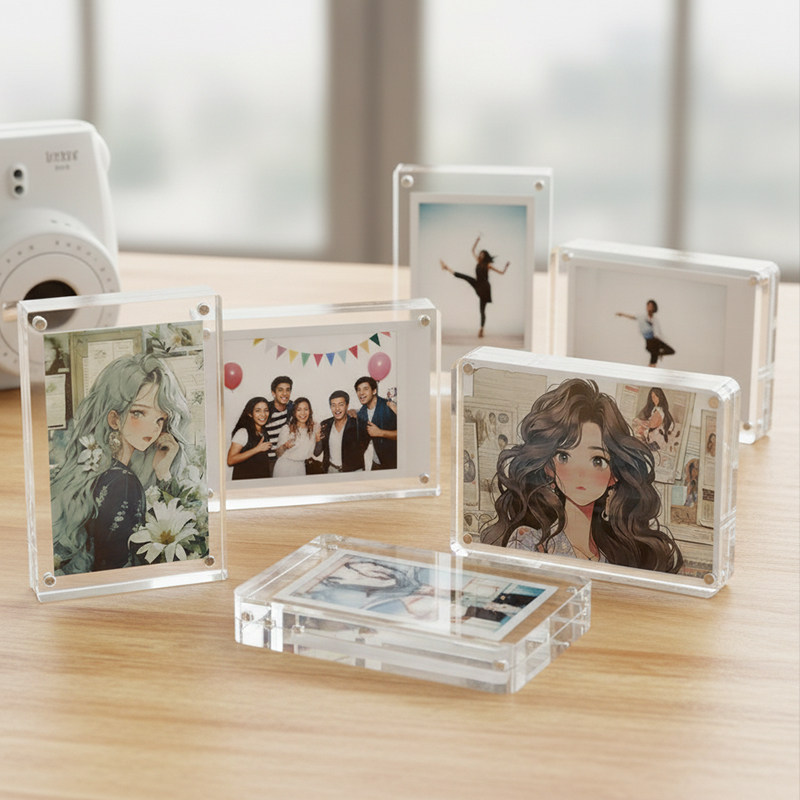 拍立得相框亚克力强磁透明摆台结婚照加打印照片高级感6寸8寸定制,家居饰品,相框/画框,淘宝优惠券,粉丝福利购,淘宝优惠卷
