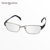 日本MASAKI松岛正树眼镜架商务纯钛超轻方形大脸全框男眼镜框1271