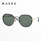 韩国MASKA墨镜男女防紫外线高级感开车纯钛浅色大脸太阳镜MARBLE