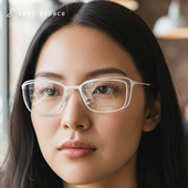 Spec Espace眼镜框男女款 超轻商务方框大脸舒适纯钛眼镜架ES2403T