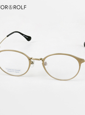 VIKTOR ROLF维克多与罗夫眼镜框女纯钛超轻金丝圆框眼镜架70-0219
