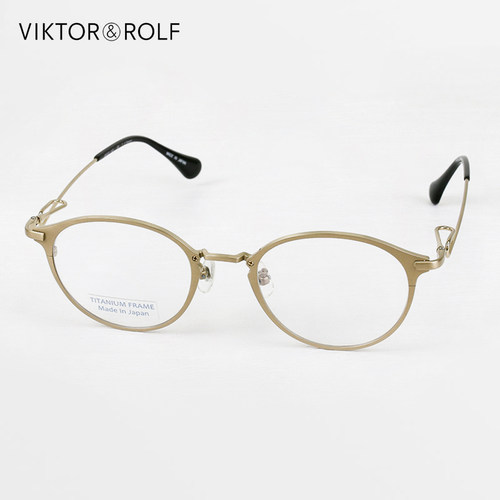 VIKTOR＆ROLF纯钛超轻金丝眼镜架