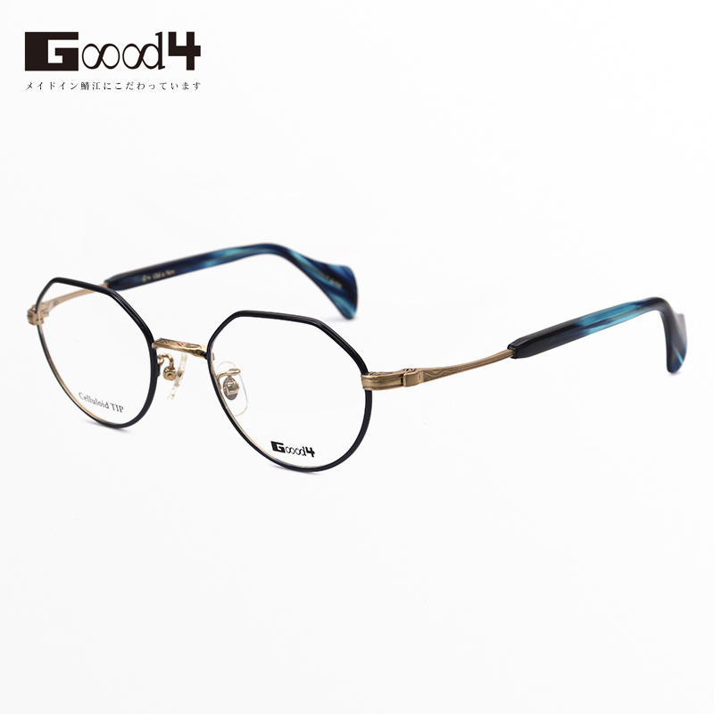 日本GOOOD4超轻纯钛47mm小框眼镜