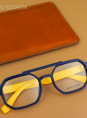 吉田京眼镜框男女款时尚飞行员全框日系小众设计近视眼镜架30076