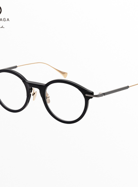 日本Masunaga Kenzo增永眼镜框男女纯钛复古商务圆框眼镜架AQUILA