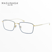 日本Masunaga增永眼镜框纯钛超轻方框商务近视斯文男款 眼镜架LEX