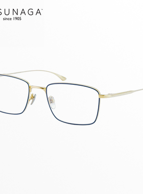 日本Masunaga增永眼镜框纯钛超轻方框商务近视斯文男款眼镜架LEX