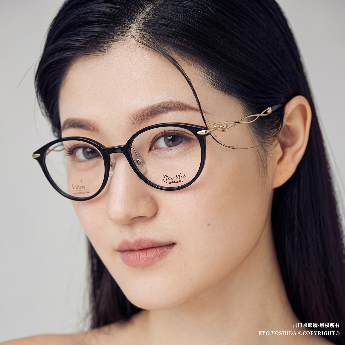日本Charmant夏蒙眼镜框女款超轻线钛纯钛全框气质小脸眼镜架2951