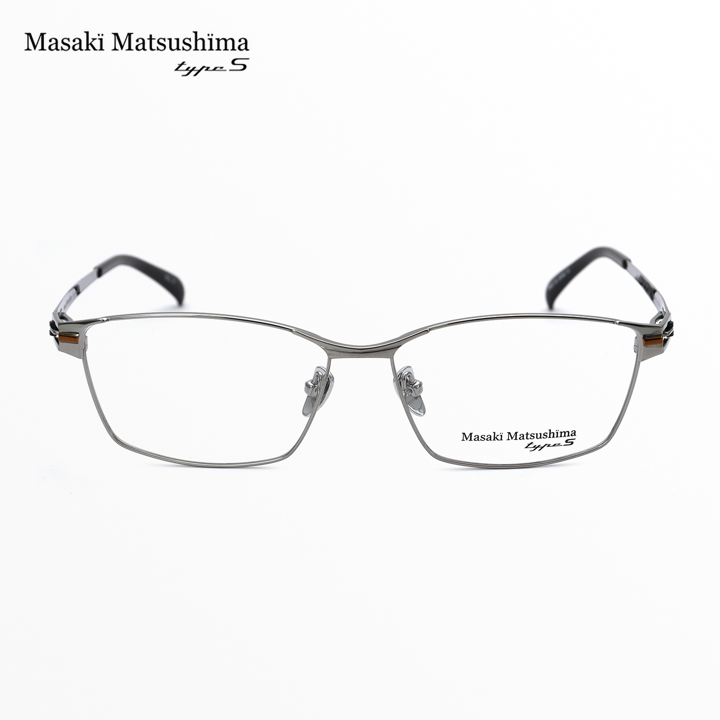 日本MASAKI松岛正树眼镜框男士款商务加宽大脸纯钛眼镜架MFT-5096