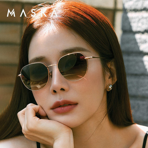 韩国MASKA金泰亨同款纯钛太阳镜
