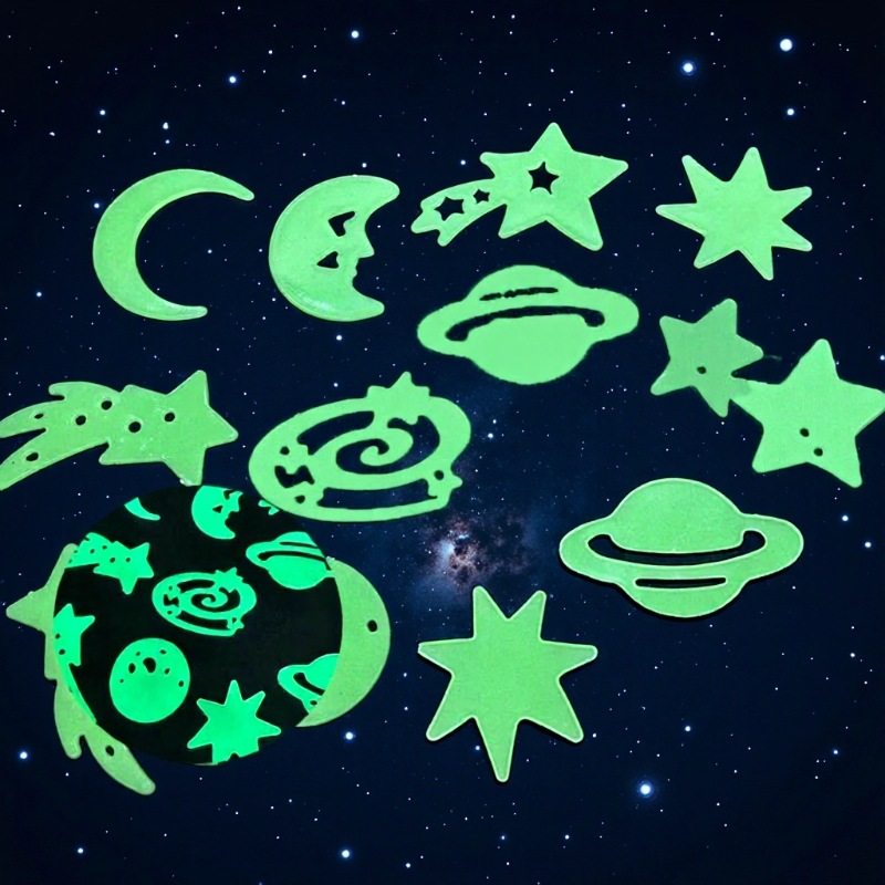 厂家直销星星月亮动物夜光贴跨境荧光窗贴宇宙星空圣诞发光冰箱贴,商业/办公家具,景观道具/景观摆件/景观装置,淘宝优惠券,粉丝福利购,淘宝优惠卷