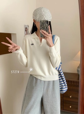 黑色套头v领毛衣女秋冬冬季外穿内搭2025新款宽松慵懒风针织上衣