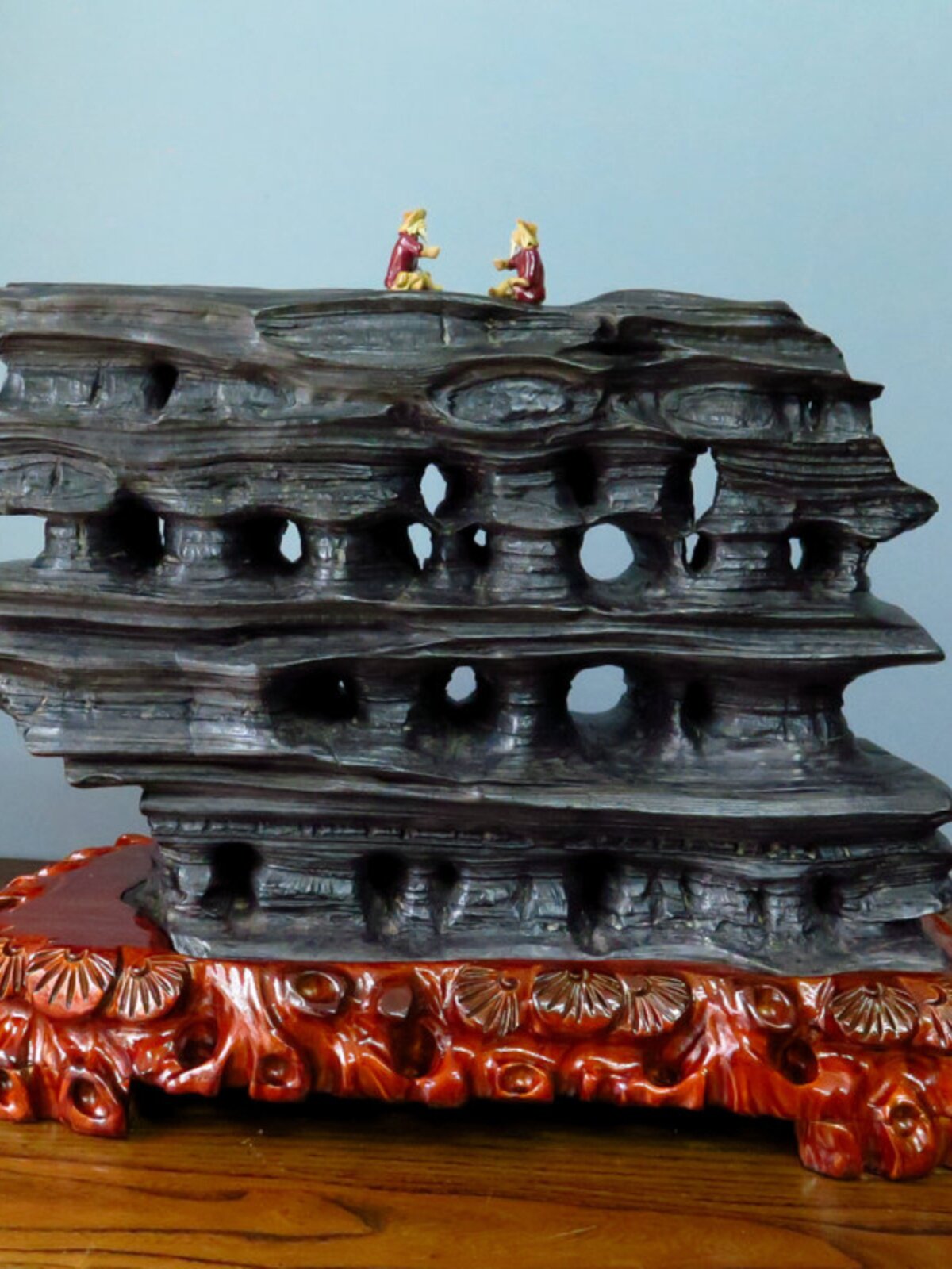 天然武陵石原石松花石家居客厅书房办公室玄关奇石观赏石饰品摆件