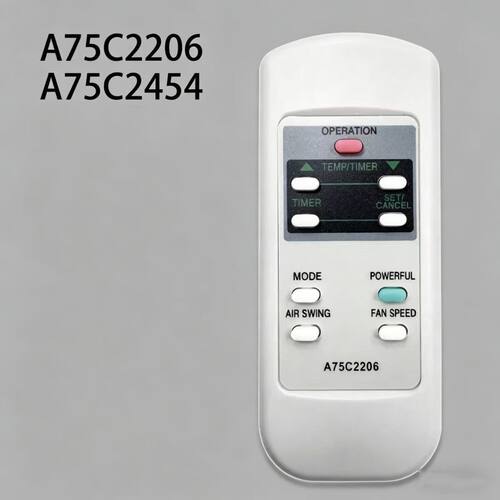 A75C4187遥控器适用某下02010CW-XN1219窗式空调遥控器A75C2454