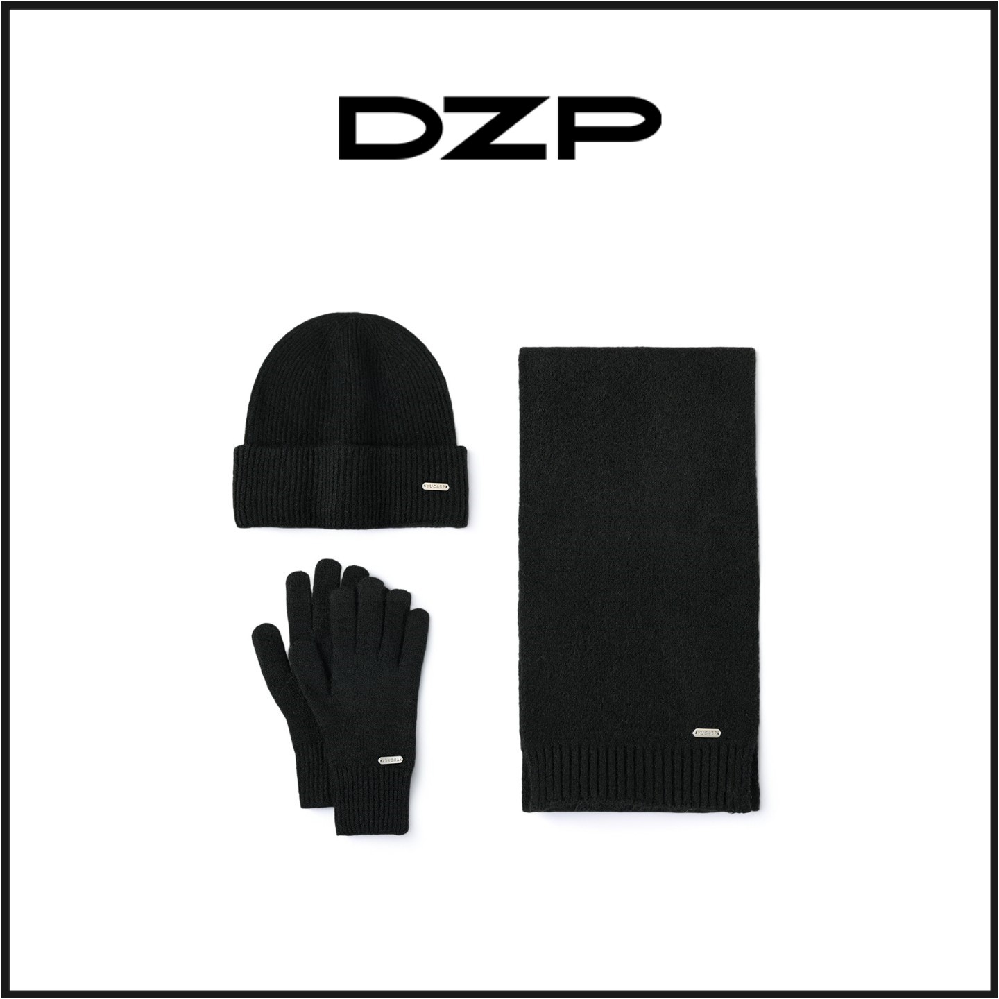 DZP新款保暖防寒羊毛混纺针织帽子围巾手套三件套男女冬季可触屏,服饰配件/皮带/帽子/围巾,三件套,淘宝优惠券,粉丝福利购,淘宝优惠卷