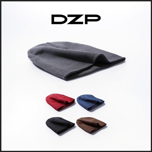 DZP日系素色秋冬季冷帽薄款运动针织帽子男女休闲保暖套头毛线帽