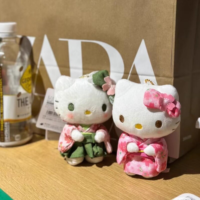 日本少女心京都限定和服包包挂件哈喽kitty猫包挂饰毛绒玩偶公仔