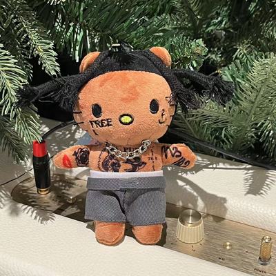 山吉黑皮rapper说唱Kitty包挂件