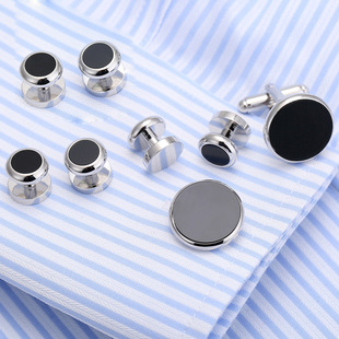 正装 stud 法式 扣门襟扣 钉 cufflink 礼服纽扣洋服饰品袖 袖 衣领扣