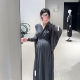 赫本风单穿打底连衣裙 法式 海德妈咪孕妇装 秋冬简约优雅高级感v领