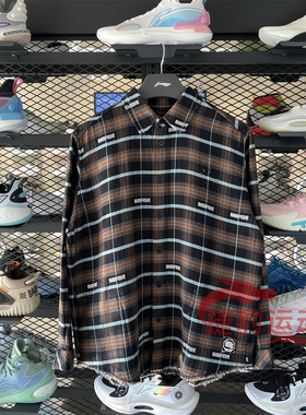 李宁男女衬衫2025春秋反伍BADFIVE宽松潮流休闲舒适外套ASHU475