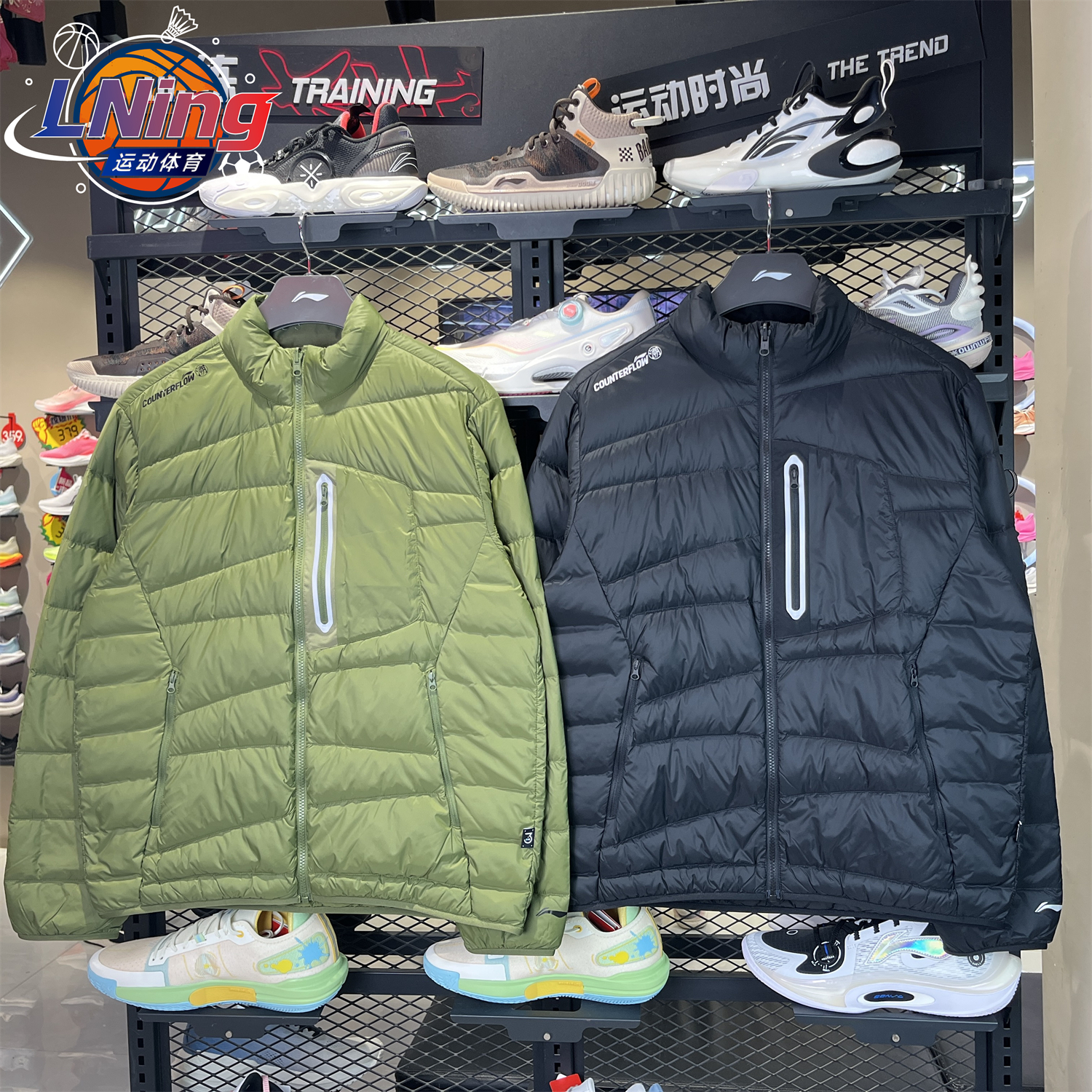 李宁2025冬季新款户外运动羽绒服