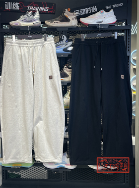 李宁男子运动裤2026春季新款反伍BADFIVE直筒趋势裤卫裤AKLW189