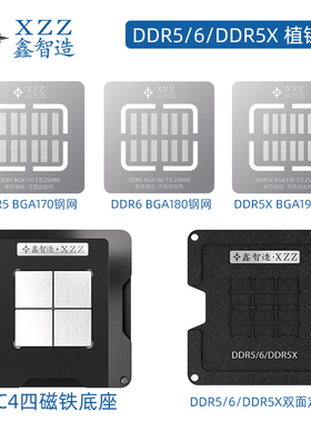 GDDR7/DDR6/5X/5显存BGA226/190/180/170植球钢网植锡台 DRAM刮锡