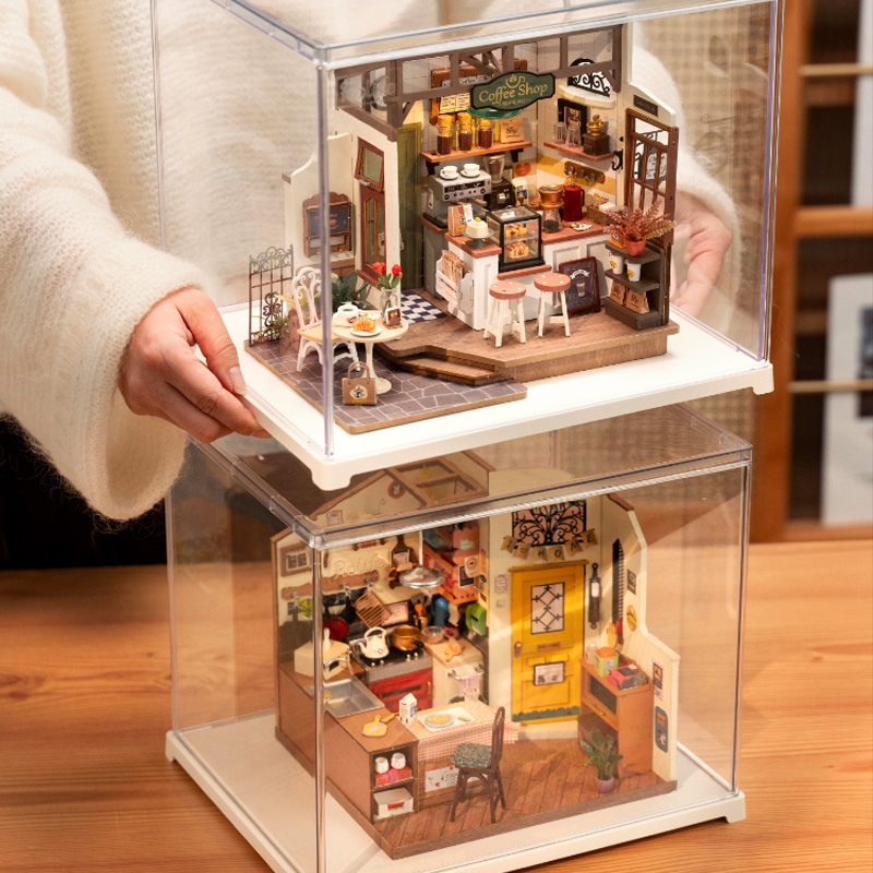 若态若来DIY艺术屋收纳展示盒拼装儿童益智玩具模型小屋