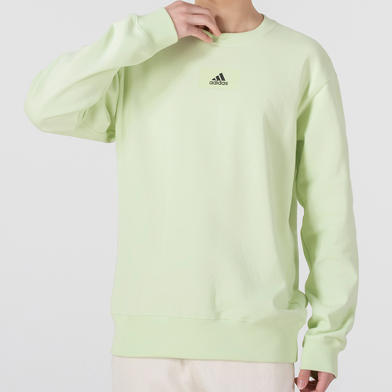 Adidas阿迪达斯男装卫衣2022春季新款运动服舒适圆领套头衫HE4352