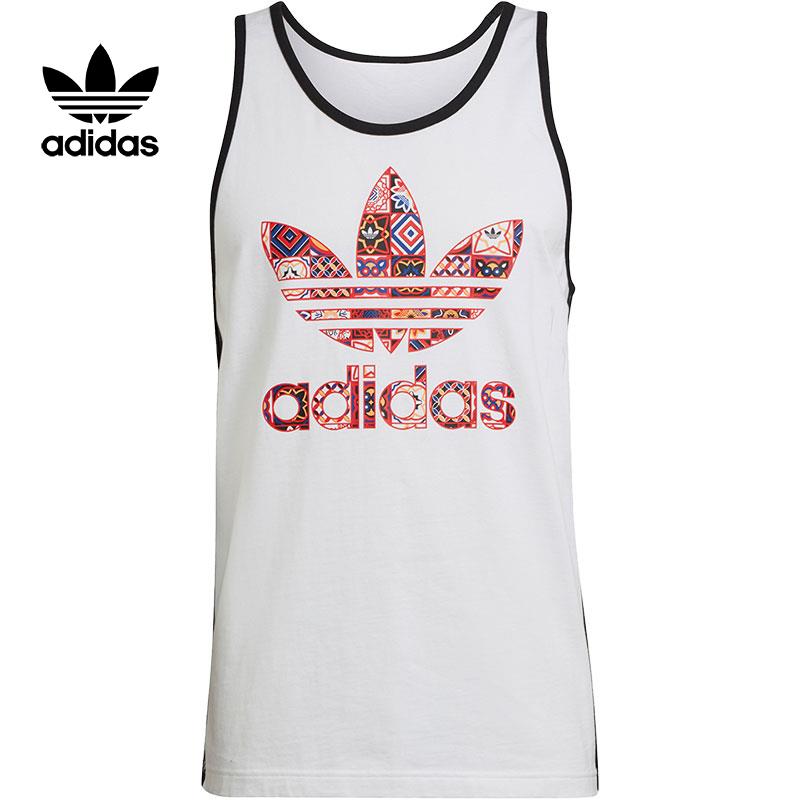 Adidas/阿迪达斯官方正品三叶草男子运动训练休闲背心T恤 H4394