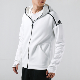 运动休闲连帽宽松夹克CY9903 新款 2021冬季 Adidas阿迪达斯外套男装