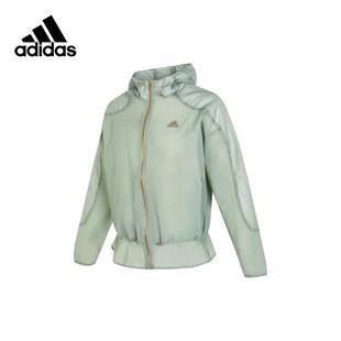 Adidas阿迪达斯夹克女装 运动服休闲防风连帽外套潮HY2828 新款 秋季