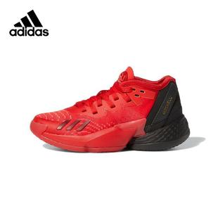 Adidas阿迪达斯男女童鞋 GW9013 米切尔4代耐磨实战篮球鞋 运动鞋