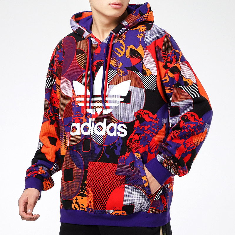 阿迪达斯三叶草卫衣男2021秋季牛年新年款易烊千玺同款运动服外套