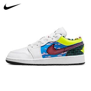 Nike耐克女大童鞋2023新款板鞋AIR JORDAN 1运动休闲鞋DM8969-114